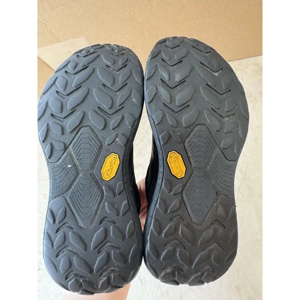 Hoka One One Transport Shoes Womens Size 7.5B Black Hiking Sneakers 1123154 BBLC